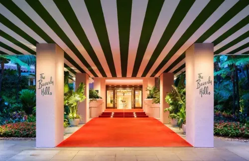 Beverly hills hotel entrance